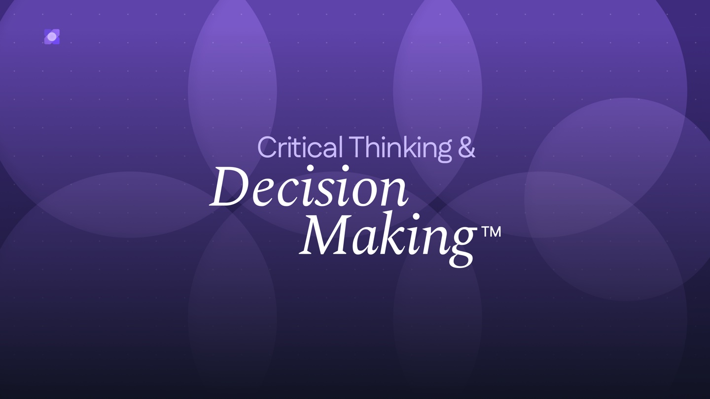 Title slide — Decision Making